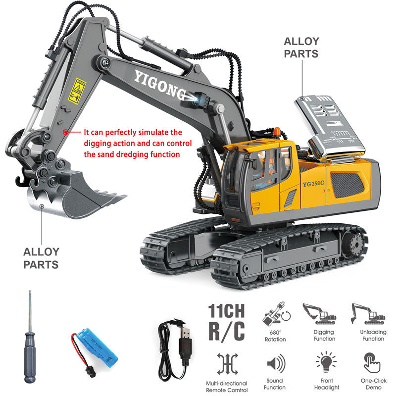 Remote Control Alloy Bulldozer
