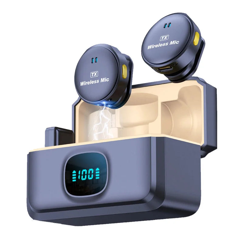 
ノイズキャンセリング付きライブ配信用ワイヤレスラバーマイク