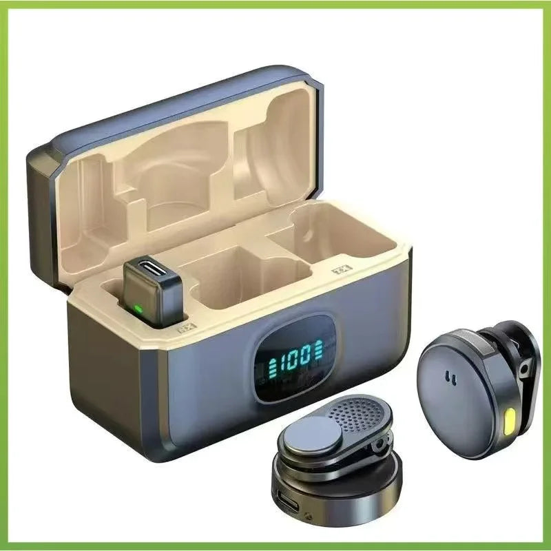 
ノイズキャンセリング付きライブ配信用ワイヤレスラバーマイク