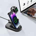 折りたたみ式三合一ワイヤレス急速充電器 スマホ腕時計イヤホン対応