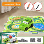 Set de Pista de Coches para Niños de la Serie 4 - Juguetes Educativos de Rompecabezas para Niños a Partir de 3 Años