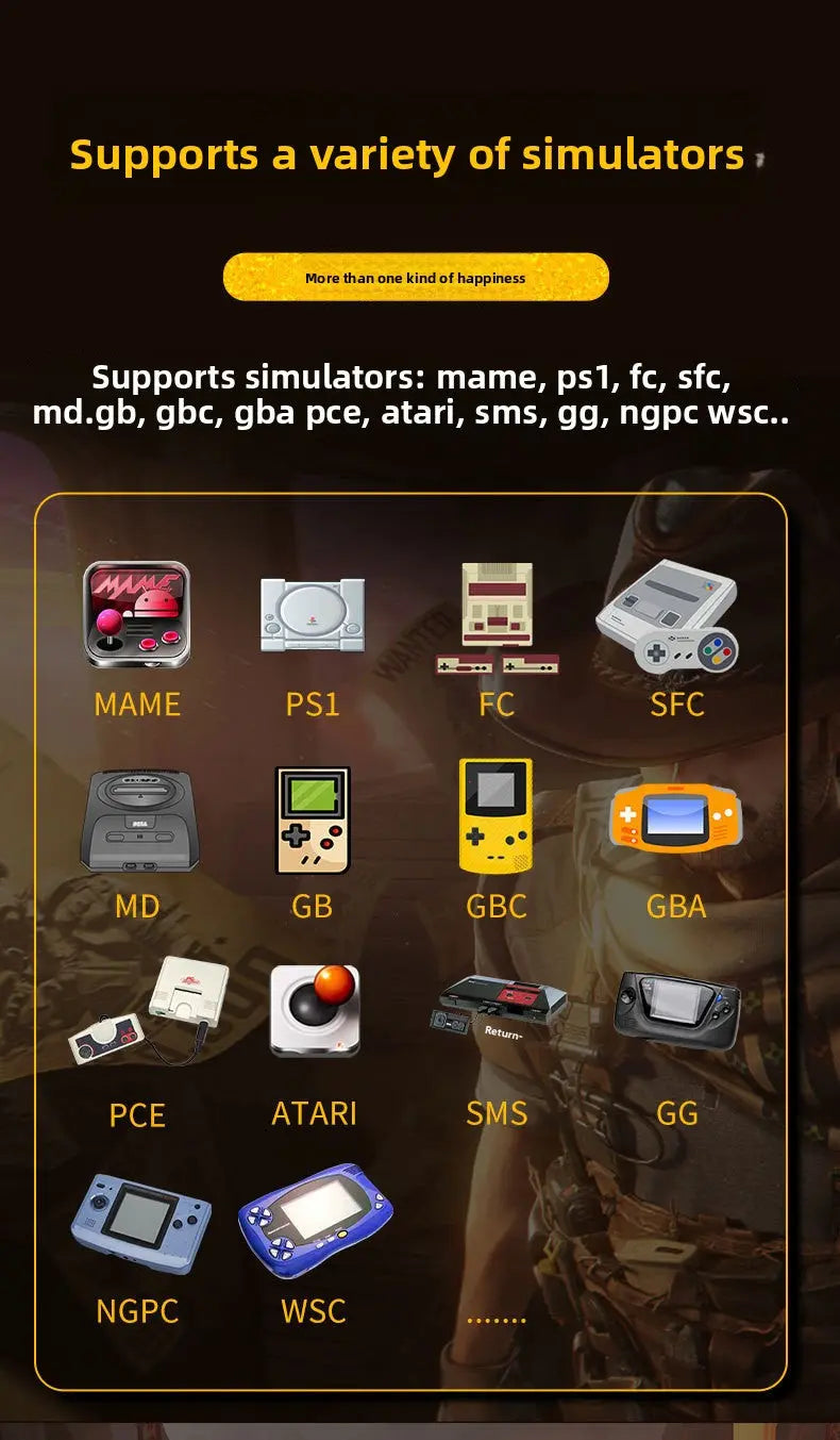 SF3000 handheld video games - supports wireless dual-player controllers