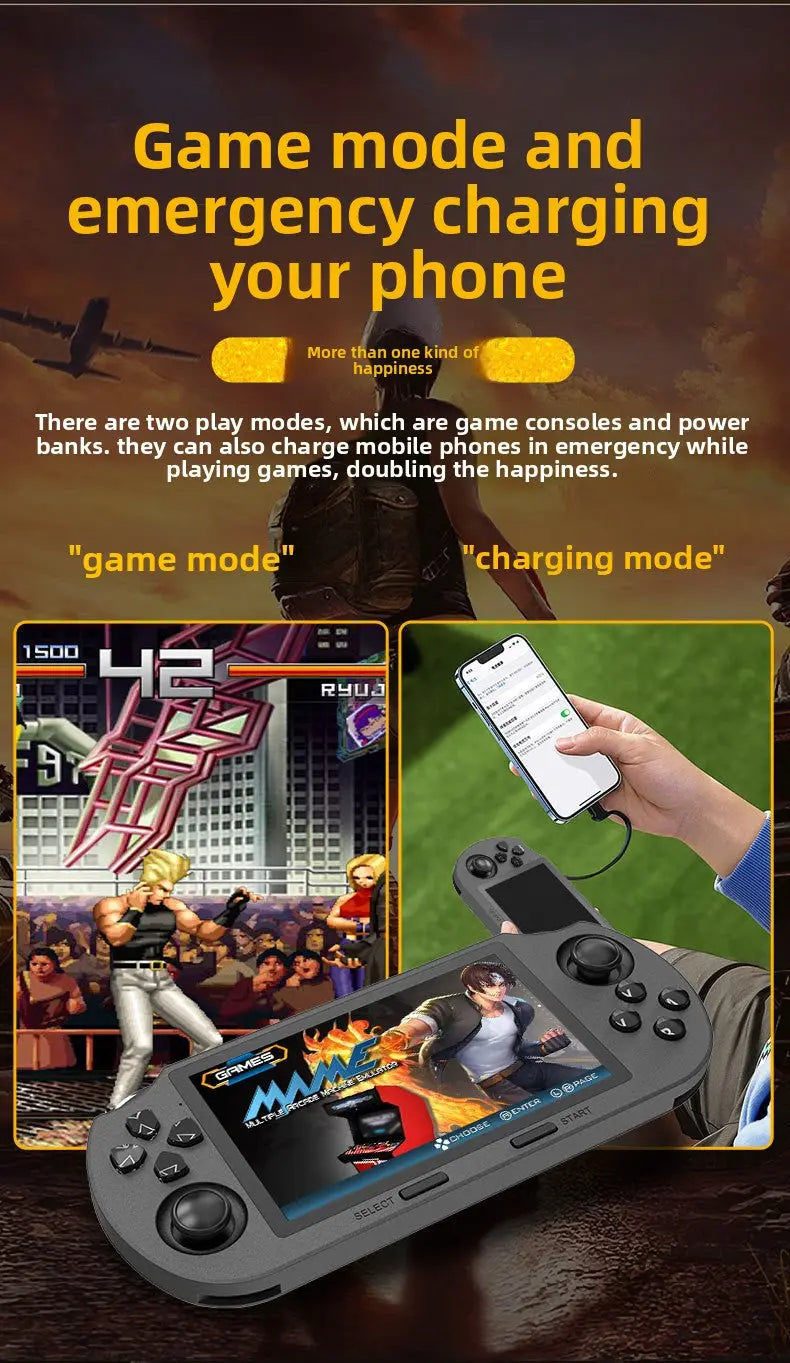 SF3000 handheld video games - supports wireless dual-player controllers
