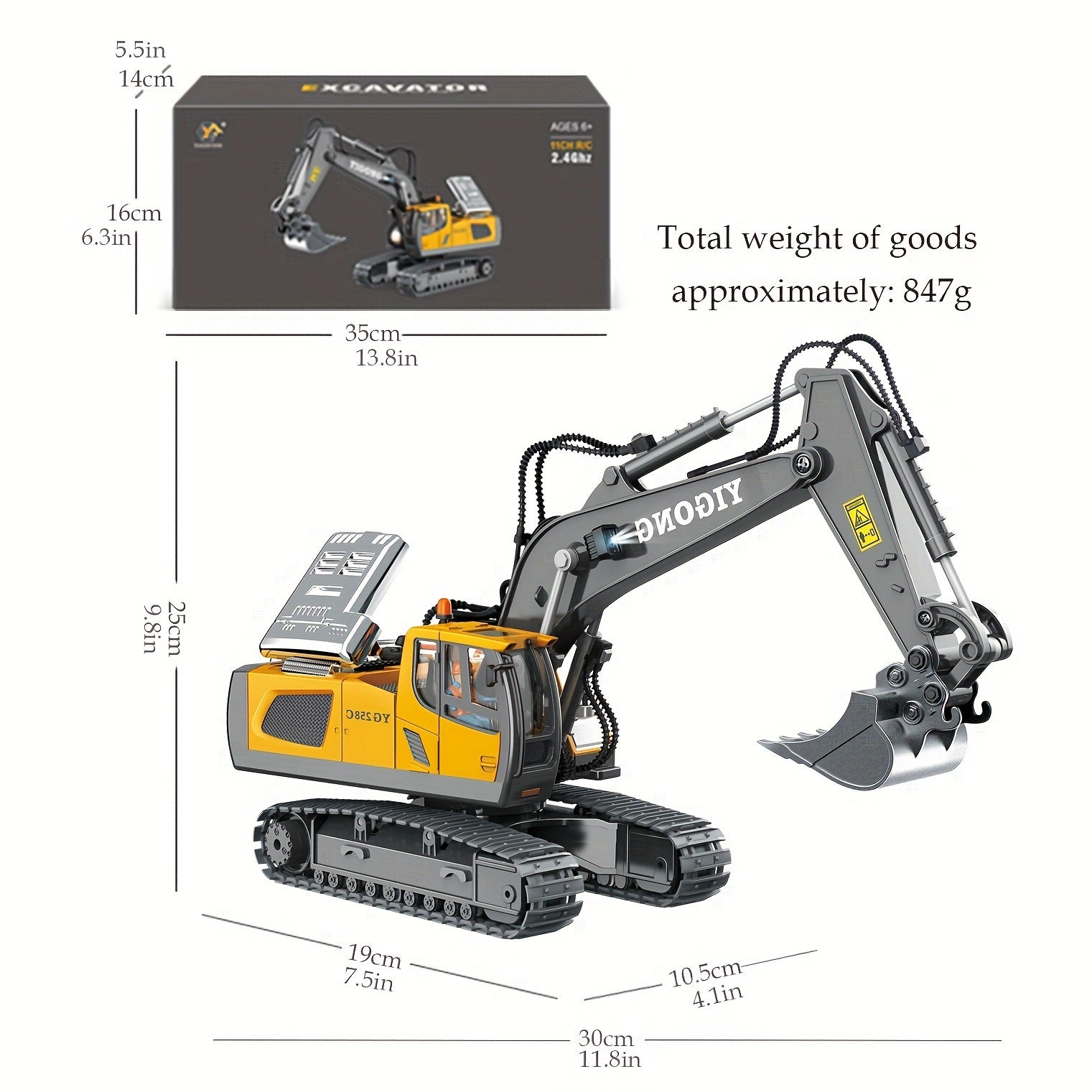 Remote Control Alloy Bulldozer