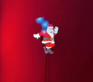 ホログラムスクリーンです Der Weihnachtsfan mit Holo-Bildschirm 