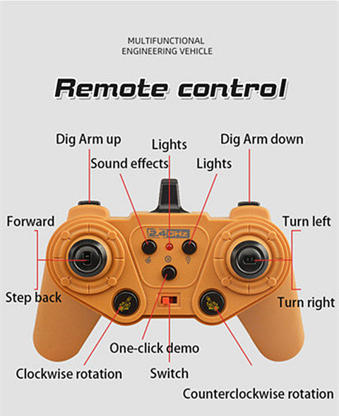 Remote Control Alloy Bulldozer