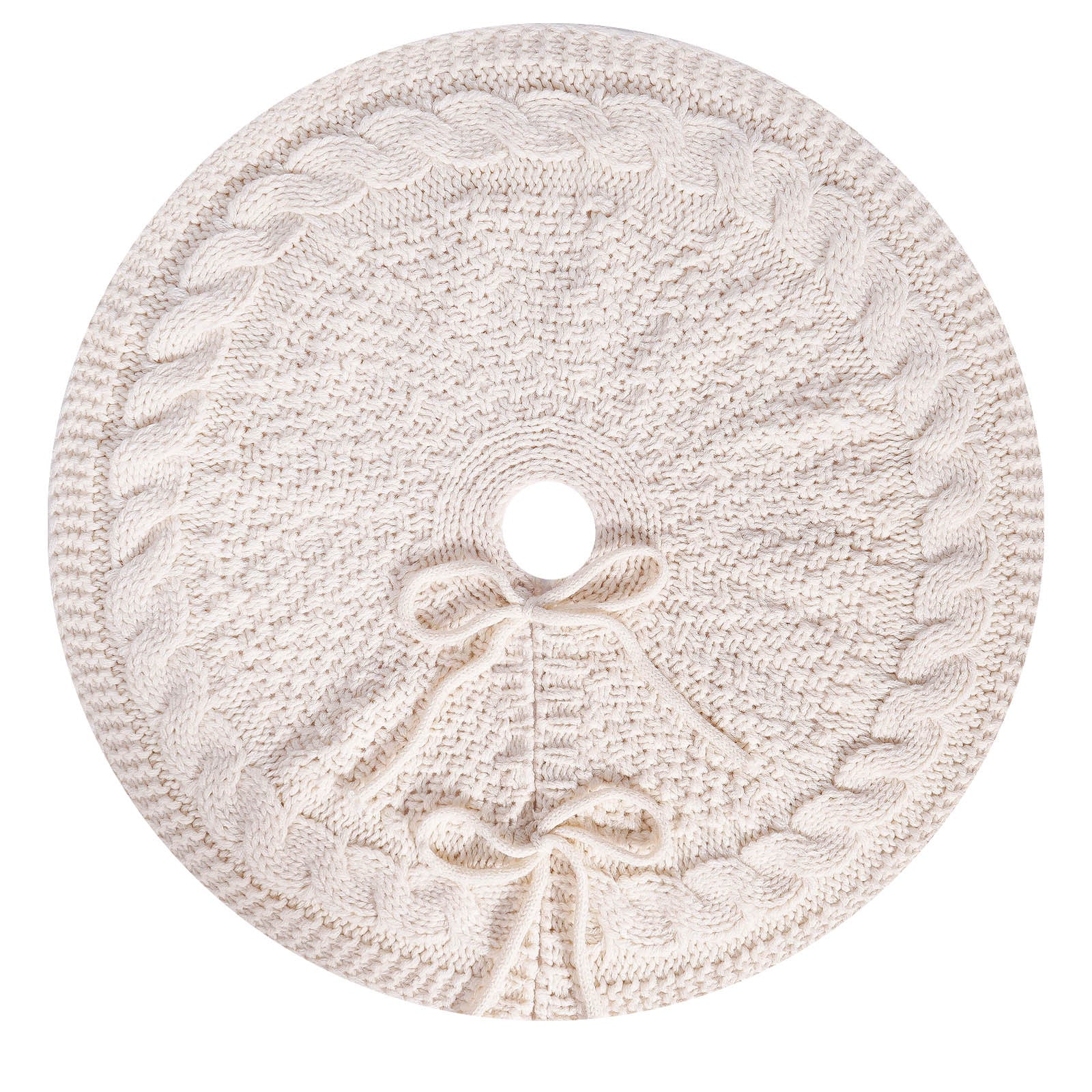 Weihnachtsschmuck, gestrickte Baumdecken, Accessoires