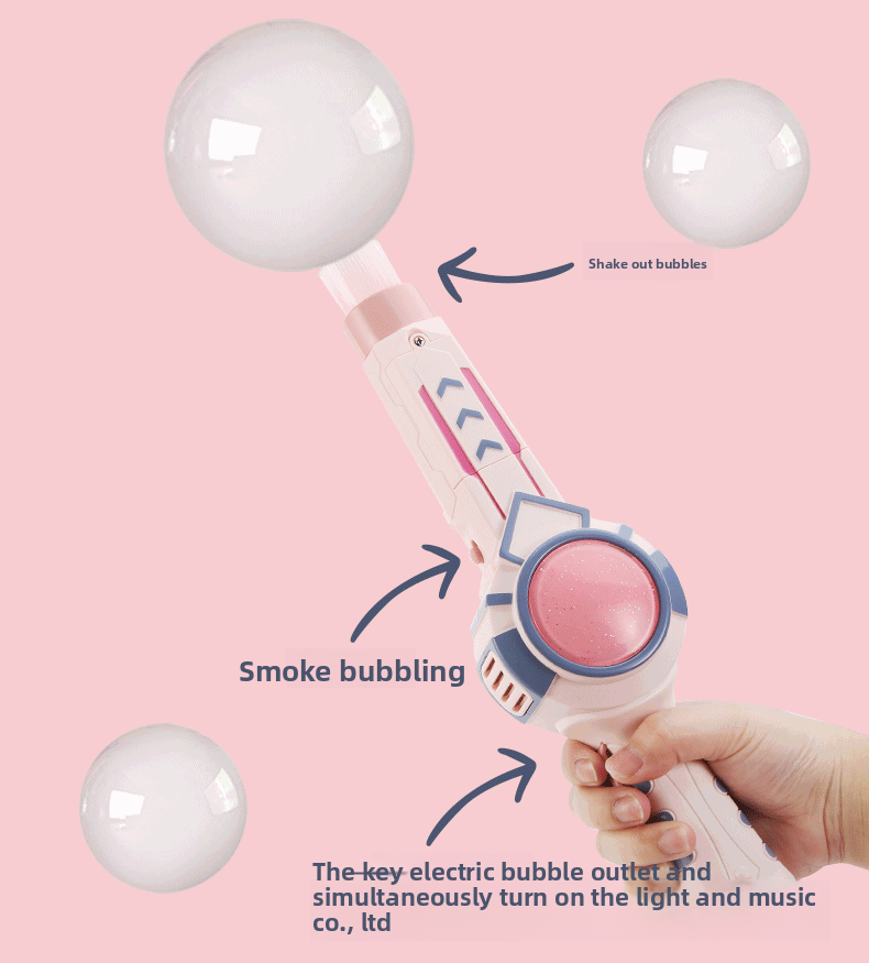 Máquina de la burbuja de humo de colores