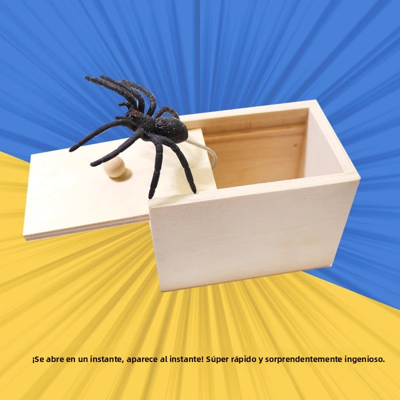 Caja de madera del Horror de la caja de araña